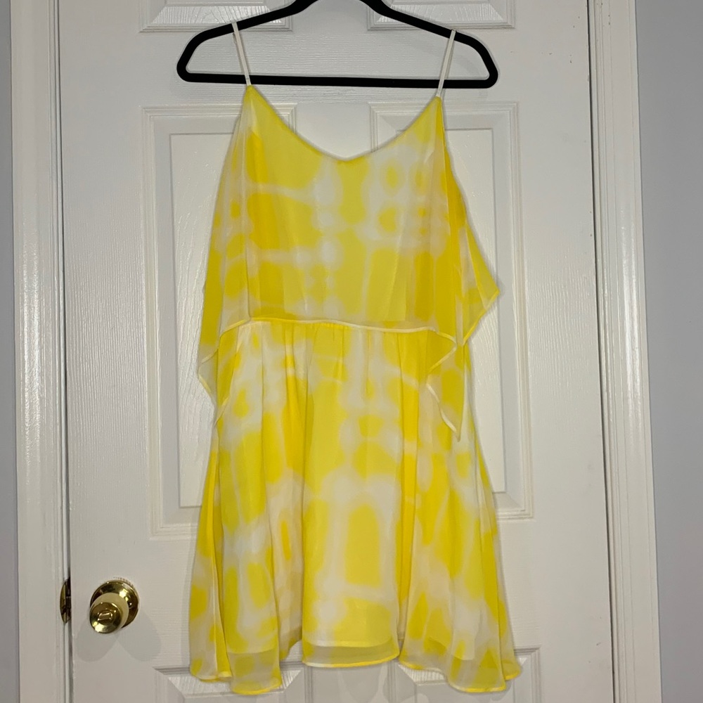 Lemon tie dye summer dress